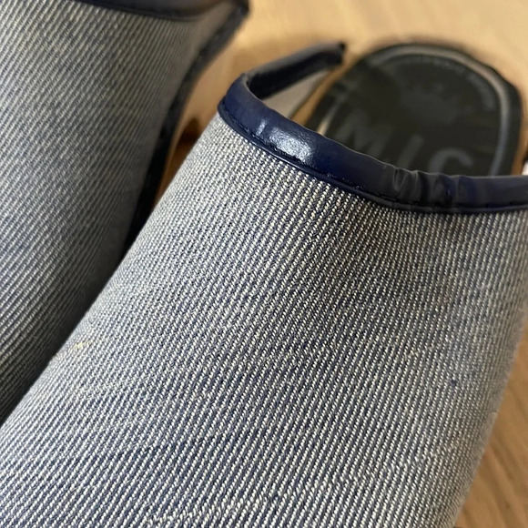 M.I.C. Vintage wooden Clogs Mules  Orthopedic Design size 6 blue - Picture 11 of 17